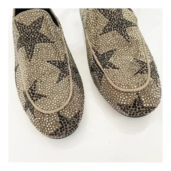 Lola Cruz Crystal Embellished Star Loafers - Picture 2 of 11